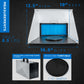 Portable Airbrush Spray Booth Kit with 25W Fan & Turntable, 16.5"x19"x13.5" Hobby Airbrush Booth for Painting