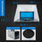 Portable Airbrush Spray Booth Station with 25W Fan, Turntable & 5.6' Extension Hose, 16.5"x19"x13.5" Hobby Airbrush Booth for
