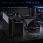 Large Portable Airbrush Spray Booth Station with LED Lights, 25W Fan, Turntable & 6' Exhaust Hose, 22.25"x19"x14" Hobby Airbrush
