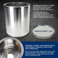 1 Gallon Unlined Empty Metal Paint Can Bucket with Lids, Pack of 8 - Triple Tight Lid Seal, 128 fl. oz. Steel Coating Storage Container Tin