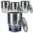 1 Gallon Lined Empty Metal Paint Can Bucket with Lids, Bail Handles, Pack of 4 - Triple Tight Seal, 128 fl. oz. Steel Coating Storage Container Tin - Store Leftover Water-Based Paint Auto