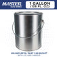 1 Gallon Unlined Empty Metal Paint Can Bucket with Lid, Bail Handle - Triple Tight Seal, 128 fl. oz. Steel Coating Storage Container Tin