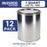 1 Quart Unlined Empty Metal Paint Can Bucket with Lids, Pack of 12 - Triple Tight Lid Seal, 32 fl. oz. Steel Coating Storage Container Tin - Store Leftover Oil-Based Paint, Automotive, Art