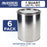 1 Quart Unlined Empty Metal Paint Can Bucket with Lids, Pack of 6 - Triple Tight Lid Seal, 32 fl. oz. Steel Coating Storage Container Tin - Store Leftover Oil-Based Paint, Automotive, Art