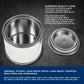 1/4 Pint Unlined Empty Metal Paint Can Bucket with Lids, Pack of 32 - Triple Tight Lid Seal, 4 fl. oz. Steel Coating Storage Container Tin