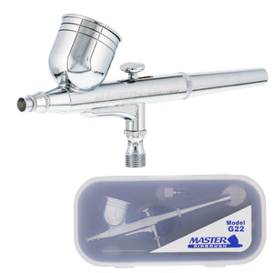 G22 Multi-Purpose Dual-Action Gravity Feed Airbrush Gun for Model Painting, Graphics, Cake & Fine Art - Air Brush Gun Only with a