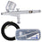 Master Performance G23 Multi-Purpose Dual-Action Gravity Feed Airbrush, 0.3 mm Tip, 1/3 oz Cup, Cutaway Handle (Includes 6 ft. Braided Air Hose)