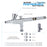G266 Pro Dual-Action Gravity Feed Airbrush Gun with 3 Nozzle Sets (0.2, 0.3 & 0.5mm Needles, Fluid Tips & Air Caps), Cutaway Handle