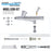G266 Pro Dual-Action Gravity Feed Airbrush Gun with 3 Nozzle Sets (0.2, 0.3 & 0.5mm Needles, Fluid Tips & Air Caps), Cutaway Handle