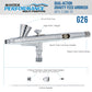 G26 Multi-Purpose Dual-Action Gravity Feed Airbrush Gun with 0.2mm Tip, 1/16 oz Cup, Cutaway Handle, Air Brush Gun for Fine Art