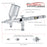 Master High Precision G45 Dual-Action Gravity Feed Airbrush, 0.2 mm Tip, Large 1/2 oz Cup, Air Control