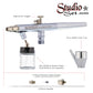 Master G64 Studio Airbrush Set with 6 Different Airbrush Models (2 Gravity Feed, 3 Siphon Feed, 1 Side Feed)