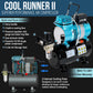 Cool Runner II Dual Fan Air Storage Tank Compressor System Kit with Plus Ultimate Airbrush Set with 3 Tips 0.2, 0.3 & 0.5 mm, Case, 2