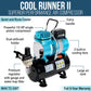 Cool Runner II Dual Fan Air Storage Tank Compressor System Kit with Plus Ultimate Airbrush Set with 3 Tips 0.2, 0.3 and 0.5 mm, Case