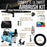 Cool Runner II Dual Fan Air Compressor System Kit with Master Elite Plus Ultimate Airbrush Set with 3 Tips 0.2, 0.3 and 0.5 mm, Case, Dual-Action, Cups