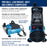 Super Cool Runner Dual Fan Air Compressor Professional Airbrushing System Kit with 3 Airbrushes, Gravity & Siphon Feed - 6 Primary Opaque Colors Acrylic Paint Artist Set, Hose & Holder