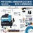 Master Airbrush Super Cool Runner Dual Fan Air Compressor with Storage Tank - Airbrushing System Kit with 3 Airbrushes, 6 Color Acrylic Paint Art Set