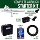 Multi-Purpose with Mini Air Compressor, Gravity Feed Airbrush & Guide Book - Portable Airbrush Kit with Compressor for Nail Art