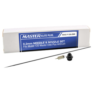 0.2 mm Needle, Nozzle and Fluid Tip Cap Set Only - Fits the Model 120 Plus Airbrush - Extra Fine Detail Spraying