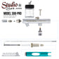 S66-PRO 6-Piece Dual-Action Siphon Feed Airbrush Set with 0.35mm Tips, 3/4 oz Bottles, Color-Coded Handles & Storage Case
