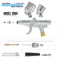 SB80 Multi-Purpose Pistol Trigger Fixed Dual-Action Airbrush Set with 0.3mm Tip, 1/3 & 1/4 oz Side Bowl Cups - Spray Gun Control