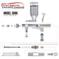 SB86 Dual-Action Side Feed Air brush Set with a 0.2mm Fluid Tip, 1/2 oz. Gravity Cup - Precision Detail Control