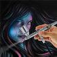 SB88 Dual-Action Side Feed Air brush Set with 3 Nozzle Set (0.3, 0.5, & 0.8mm Needles, Fluid Tips & Air Caps), 1/2 oz. Gravity Cup - Precision Detail
