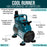 Model TC-40 Air Brush Compressor Kit - Cool Runner Professional Single-Piston Airbrush Compressor with Regulator, Gauge, Water Trap