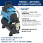 1/5 HP Super Cool Runner Dual Fan Tank Air Compressor Kit Model TC-426 - Professional Single-Piston, Regulator Water Trap, Holder