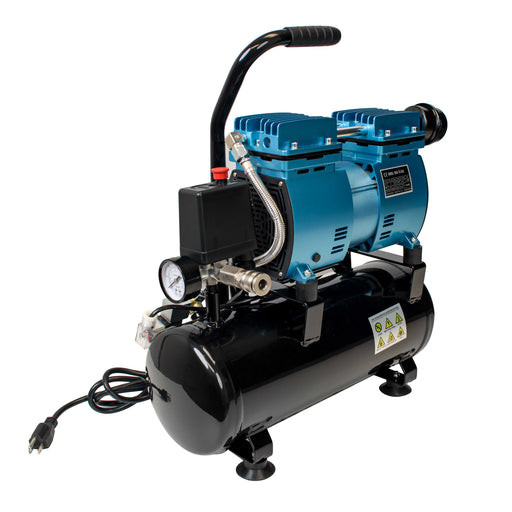 Master Airbrush Super Powerful 1 HP Air Compressor with Extra-Large 9 Ltr Storage Tank, Model TC-626 - Professional High-Performance, Airflow 85 L/M