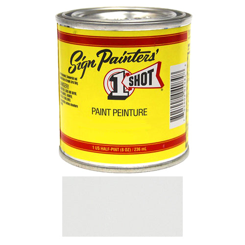 Lettering White Pinstriping Lettering Enamel Paint, 1/2 Pint