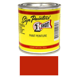 Bright Red Pinstriping Lettering Enamel Paint, 1/2 Pint