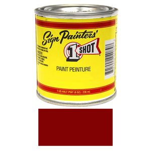 Maroon Pinstriping Lettering Enamel Paint, 1/2 Pint