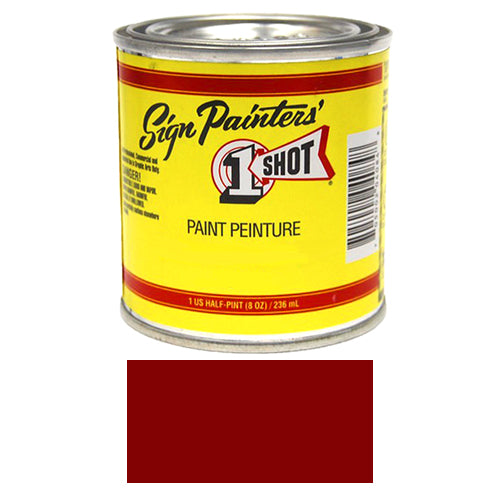 Maroon Pinstriping Lettering Enamel Paint, 1/2 Pint