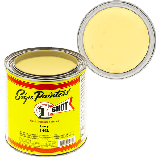 IVORY Pinstriping Lettering Enamel Paint, 1 Quart