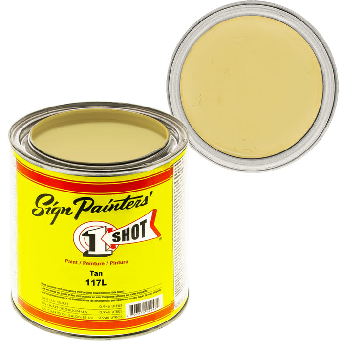 TAN Pinstriping Lettering Enamel Paint, 1 Quart