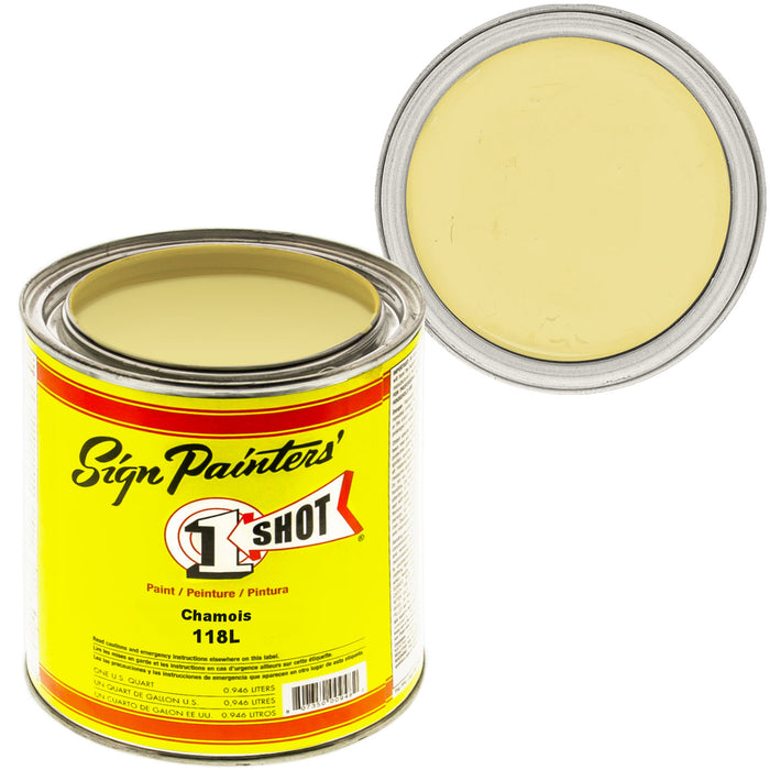 Chamois Pinstriping Lettering Enamel Paint, 1 Quart