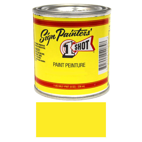 Primrose Yellow Pinstriping Lettering Enamel Paint, 1/2 Pint