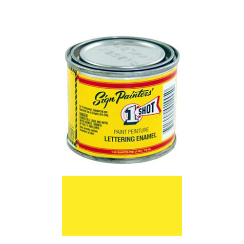 Primrose Yellow Pinstriping Lettering Enamel Paint, 1/4 Pint
