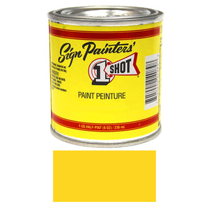 Lemon Yellow Pinstriping Lettering Enamel Paint, 1/2 Pint