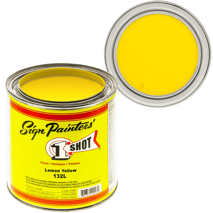 Lemon Yellow Pinstriping Lettering Enamel Paint, 1 Quart