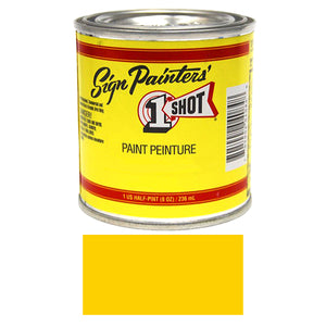 Chrome Yellow Pinstriping Lettering Enamel Paint, 1/2 Pint
