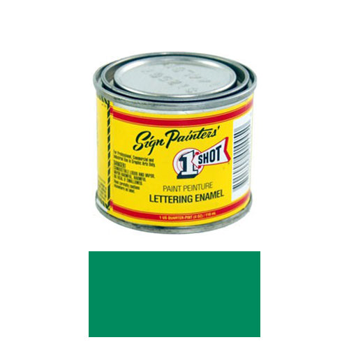 Process Green Pinstriping Lettering Enamel Paint, 1/4 Pint