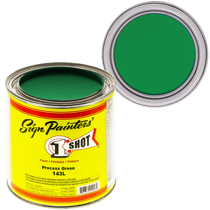 Process Green Pinstriping Lettering Enamel Paint, 1 Quart