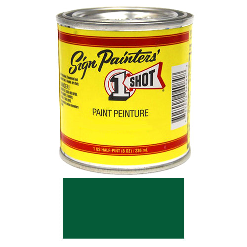 Medium Green Pinstriping Lettering Enamel Paint, 1/2 Pint