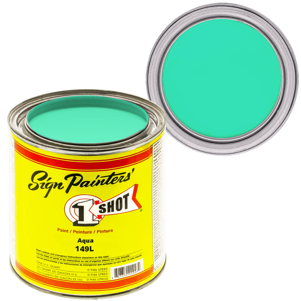 AQUA Pinstriping Lettering Enamel Paint, 1 Quart