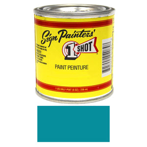 Blue Green Pinstriping Lettering Enamel Paint, 1/2 Pint