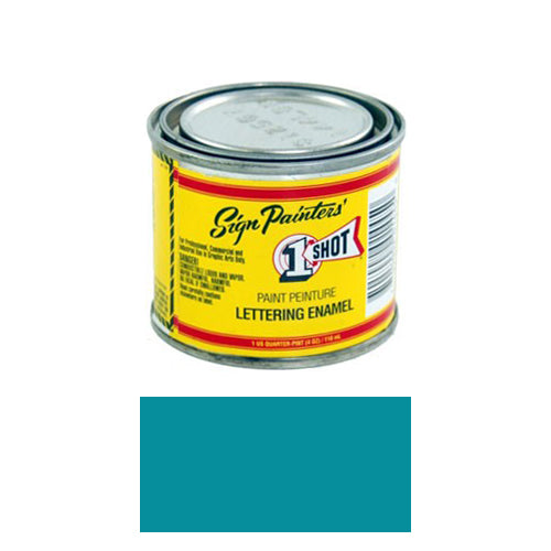 Blue Green Pinstriping Lettering Enamel Paint, 1/4 Pint