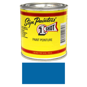 Light Blue Pinstriping Lettering Enamel Paint, 1/2 Pint