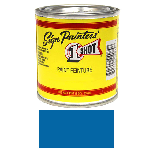 Light Blue Pinstriping Lettering Enamel Paint, 1/2 Pint